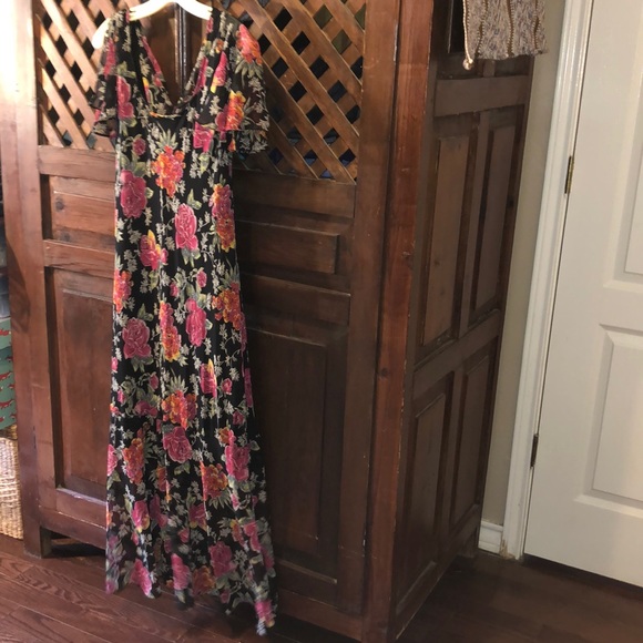 k linda blue dress K. Linda Blue womens vintage 90s y2k floral beaded